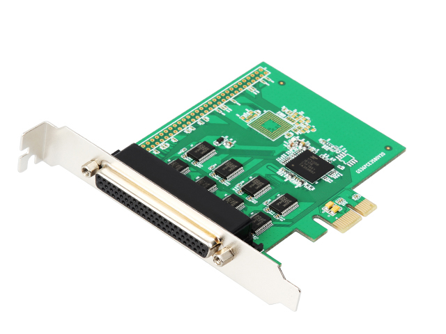 PCIe 8 Ports RS-232 DB9 Serial Controller Card with Fan Out Cable,IO-PCE358-8S
