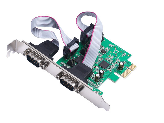 PCIe to 2 Ports RS-232 Serial Controller Card,IO-PCE99100-2S
