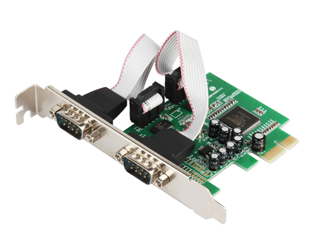 PCIe to 2 port Industrial Rs-232 Serial Multi-serial Card,IO-PCE9922-2S