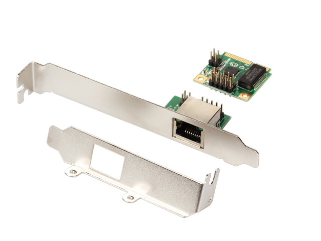 Mini PCIe to Single Port Gigabit Ethernet Network Card,IO-mPCE8111-GLAN