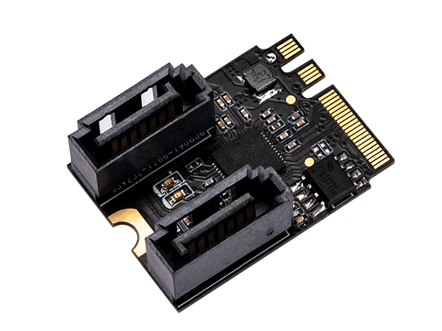 M.2(A+E Key) to 2-Port SATA Card,IO-ADA58215
