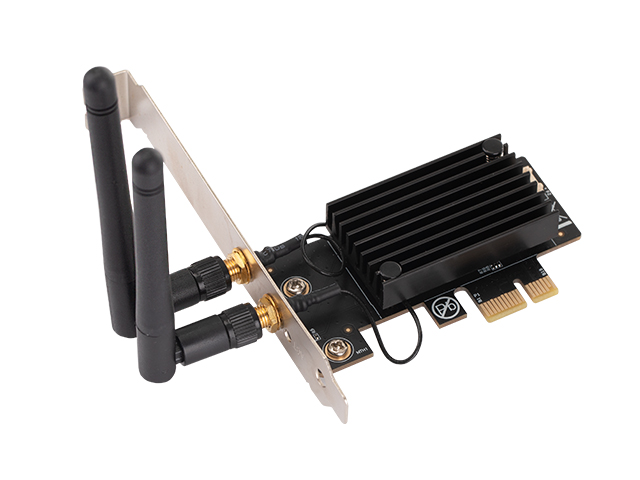 PCIe to Wireless 802.11ax WIFI6 and Bluetooth5.0 Network Card,IO-PCE200-WB