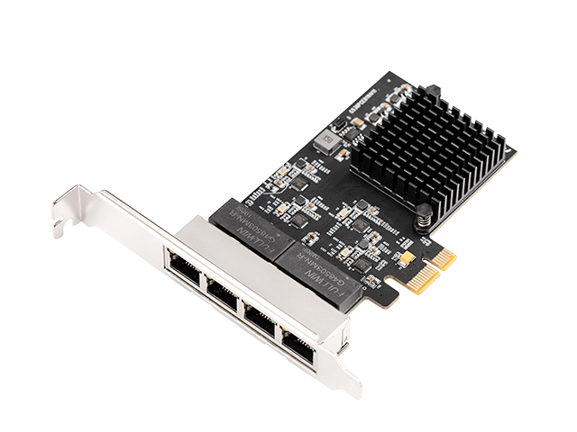 PCIe to 4 Ports Gigabit Ethernet Card, IO-PCE8111H-4GLAN