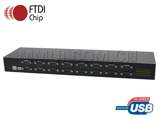 USB to 16 Ports Serial Converter (RS232) Plus,IO-USB232R16-02