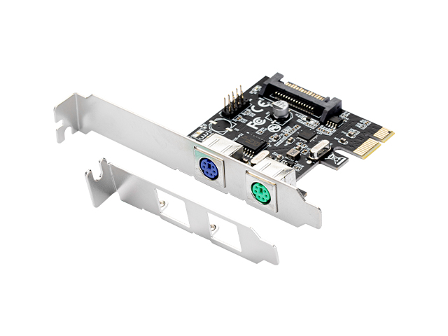 PCIe to 2 Ports PS2 Adapter,IO-PCE-PS2