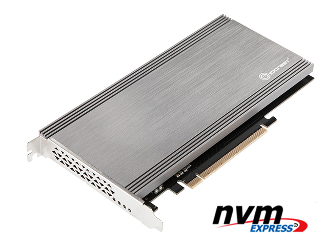 PCIe3.0x16 to 4x M.2 NVMe Adapter Card,IO-PCE34M2-01