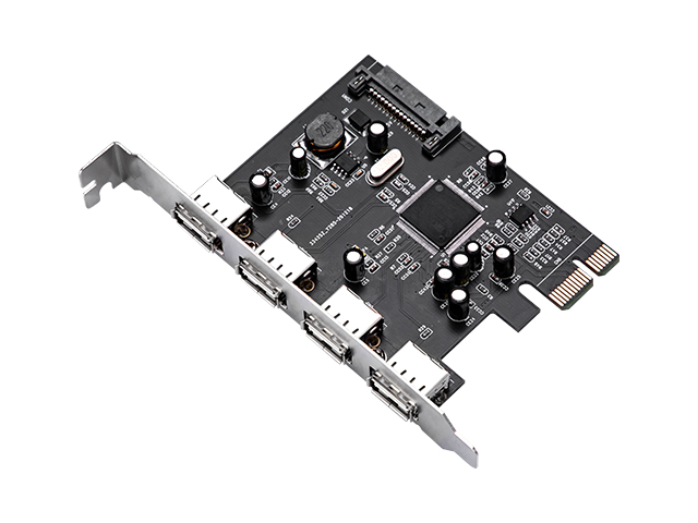 PCIe to 4 Ports USB 2.0 Interface Expansion Card,MM-PCE9990-4U