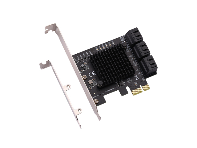 PCIe3.0x1 to 6 Port SATA6G Card,IO-PCE586-6I