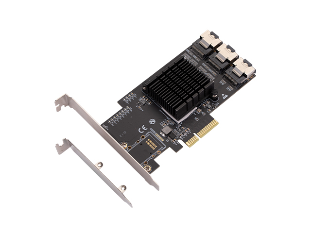 PCIe3.0 x4 to 12 Port SATA 6G Card,IO-PCE1166-12I