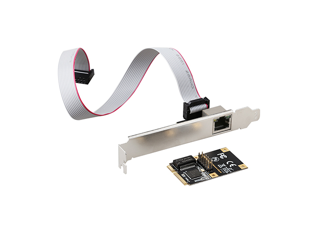 Mini PCIe to 10 /100/1000M Ethernet Card，IO-MPE210-GLAN