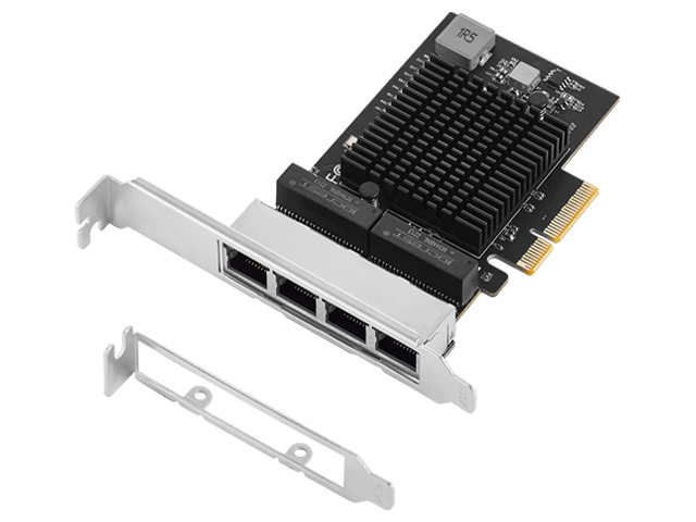 PCIe to 4 Ports 10 /100/1000M/2.5G Ethernet Card,IO-PCE8125B-4GLAN