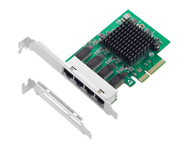 PCIe to 4 Ports Gigabit Ethernet Controller Card,IO-PCE8111S-4GLAN