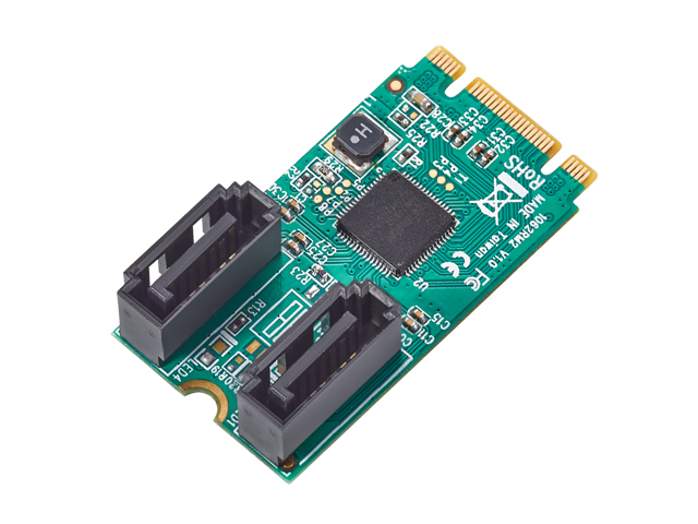 M.2(PCIe) to 2 Port SATA 6G RAID Adapter ,IO-M2F1062R-2IR