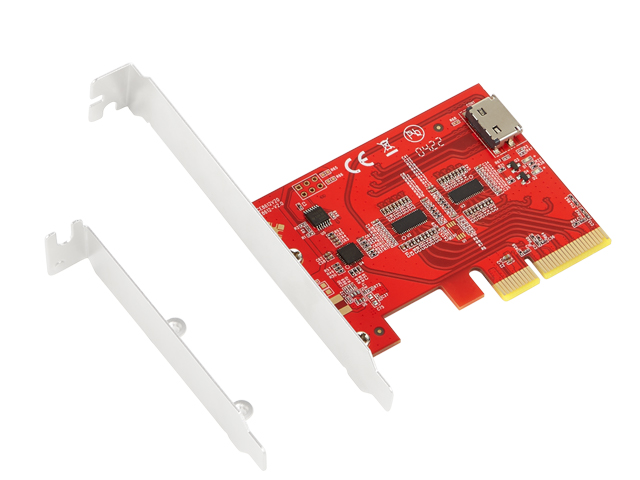 PCIe Gen4 with ReDriver to Oculink (SFF-8612) Adapter,IO-PEX86122
