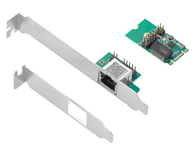 M.2(B+M Key) to 10 /100/1000M Ethernet Card，IO-MBF8111L-GLAN