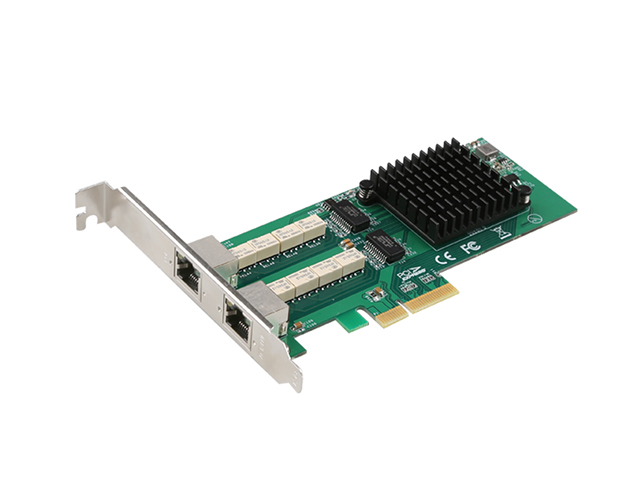 Dual Port Copper Gigabit Ethernet PCIe  Bypass Server Adapter,IO-PCE3502B-2GLAN