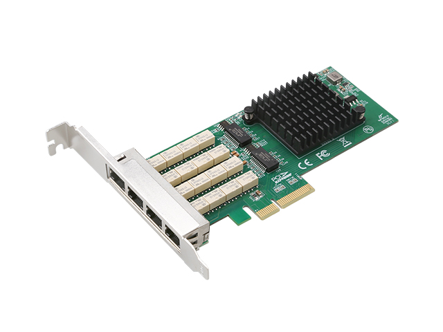 Quad Port Copper Gigabit Ethernet PCIe  Bypass Server Adapter,IO-PCE3504B-4GLAN
