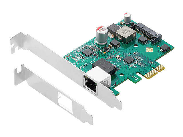PCIe x1 to 10 /100/1000M/2.5G POE Ethernet Card,IO-POE225-GLAN