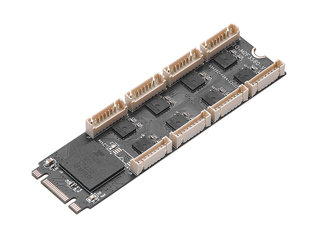 M.2(B+M Key) to 8 Port RS232 Card,IO-M2F358C-8S