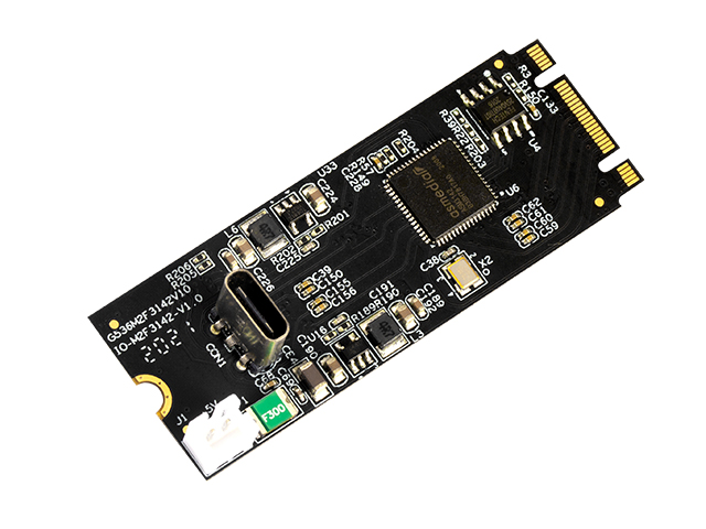 M.2 to USB 3.2 Gen2 Host Controller Card,IO-M2F3142-1C