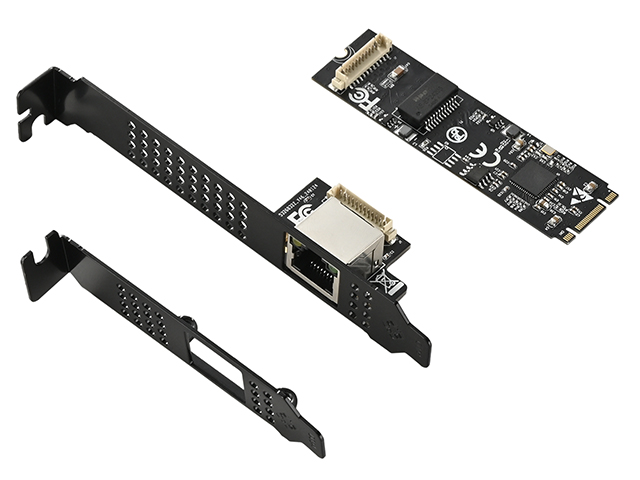 M.2 to 10/100/1000M/2.5G/5G Ethernet Card,IO-M2F8126-GLAN