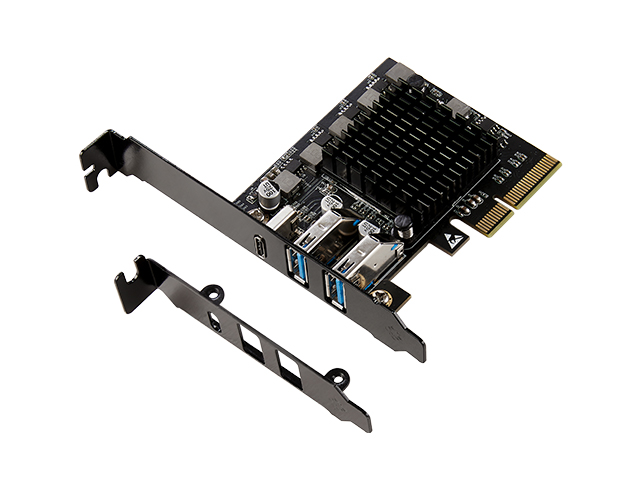 PCI Express x4 to 3 Ports USB3.2 Gen2 Card,IO-PCE3242-2A1C