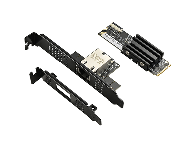 M.2 to Single 10G Ethernet Network Adapter,IO-M2F1131-GLAN