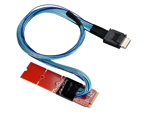 M.2 M-key PCIe Gen4 to OCulink (SFF-8611) Adapter,IO-M2TO8612