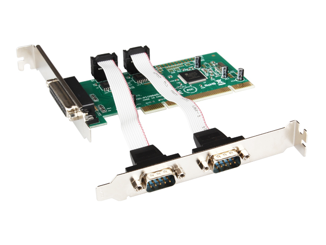 PCI to 2 Ports DB-9 RS-232 Serial and 1 Port DB-25 Parallel Printer (LPT1) Controller Card,MM-PIO9865-2S1P