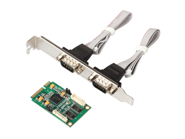 Mini PCIe serial port Card (2x RS-232),IO-mPCE352-2S