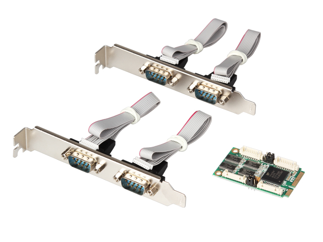 Mini PCIe Serial Port Card (4x RS-232),IO-mPCE354-4S