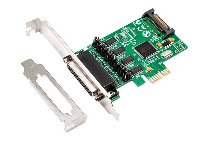 PCIe to 4 Ports RS-232 Serial Controller Card with Fan out Cable,IO-PCE384P-PR4S