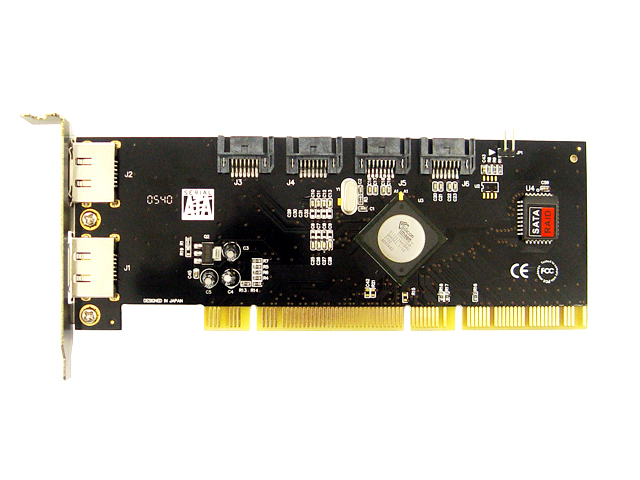 PCI-X SATA II+ESATA Raid Card(2-Ext,2-Int.Ports),MM-SA3124-2E2R