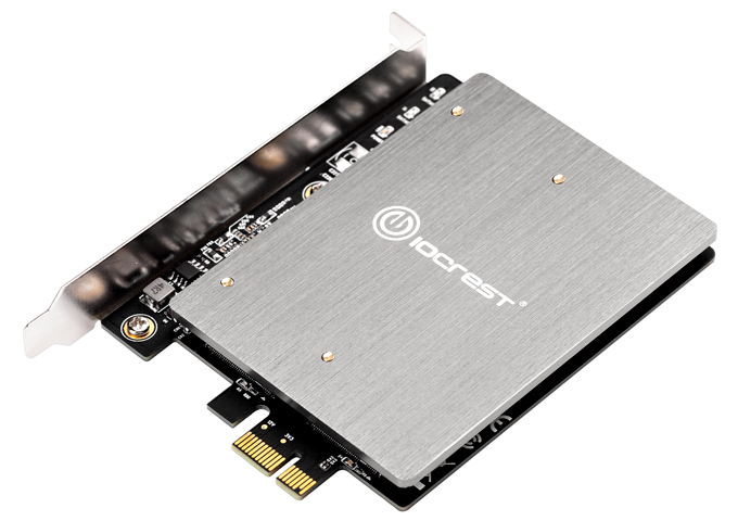PCIe3.0 x1 to 2 M.2(SATA) Port Card,IO-PEX40153