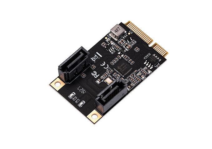 Mini PCI-E to 2 -Port SATA6G Card,IO-MPE40150