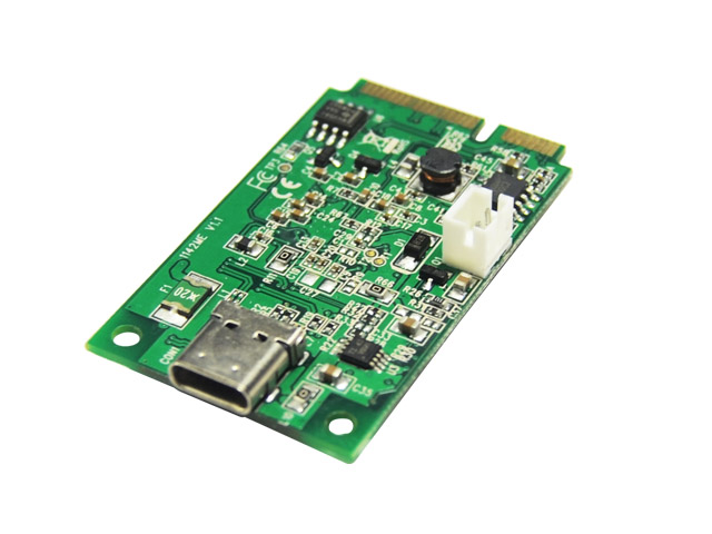 Mini PCIe to 1 Port USB3.1 USB-C Host Controller Card,IO-mPU31-1C
