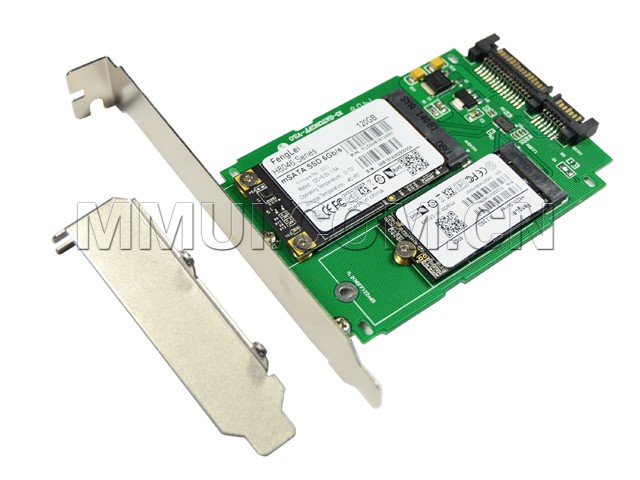 M.2 (NGFF) & mSATA SSD TO SATA III Card ,IO-M2MSTOSA