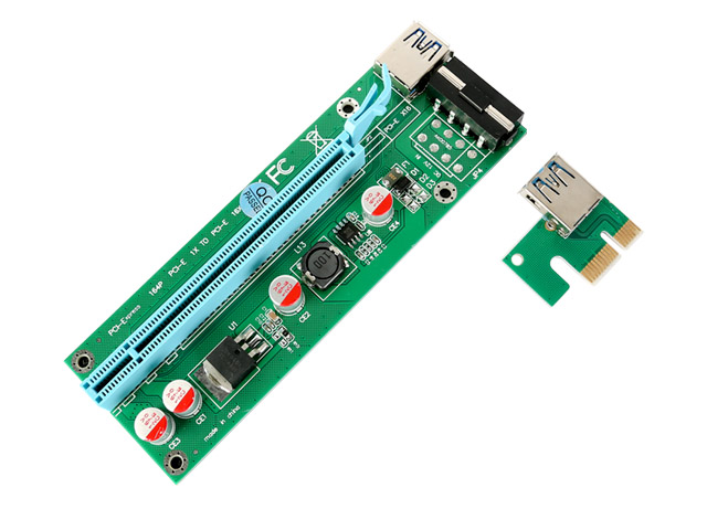 PCI-e 1X To PCI-e 16X USB 3.0 Extender Riser Adapter Graphics Card ,IO-PCE1X16