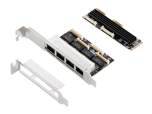 Lekuo 4-Port M.2 1G Network Card,RTL8111H chip